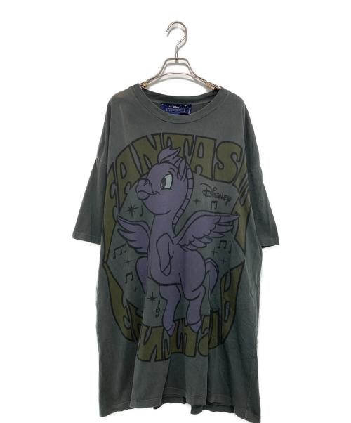 DISNEY（ディズニー）DISNEY (ディズニー) 22SS FANTASIA PEGASUS WASHED-PRINT T-SHIRT グレー サイズ:Lの古着・服飾アイテム