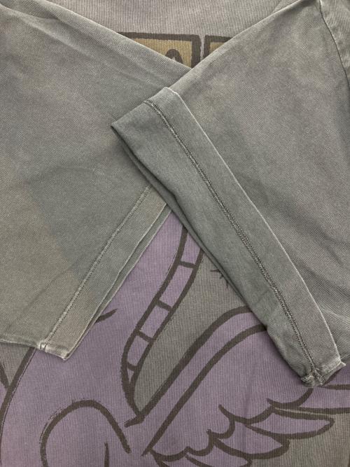 DISNEY（ディズニー）DISNEY (ディズニー) 22SS FANTASIA PEGASUS WASHED-PRINT T-SHIRT グレー サイズ:Lの古着・服飾アイテム