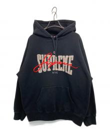 SUPREME（シュプリーム）の古着「Embroidered Chenille Hooded」｜ブラック
