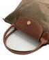 中古・古着 LONGCHAMP (ロンシャン) ル・プリアージュミニトートバッグ ブラウン：6000円