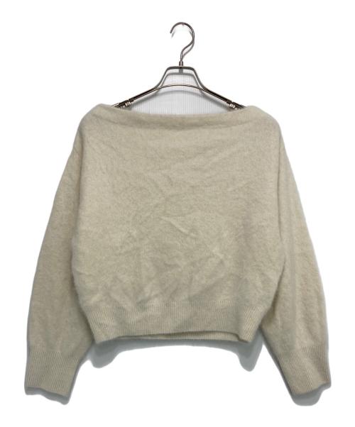 FRAY ID（フレイ アイディー）FRAY ID (フレイ アイディー) フォックス カシミア オフショルニット セーター ベージュ サイズ:Fの古着・服飾アイテム