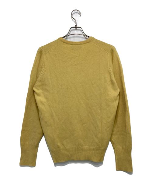 BALLANTYNE（バランタイン）BALLANTYNE (バランタイン) カシミヤVネックニット イエロー サイズ:42の古着・服飾アイテム