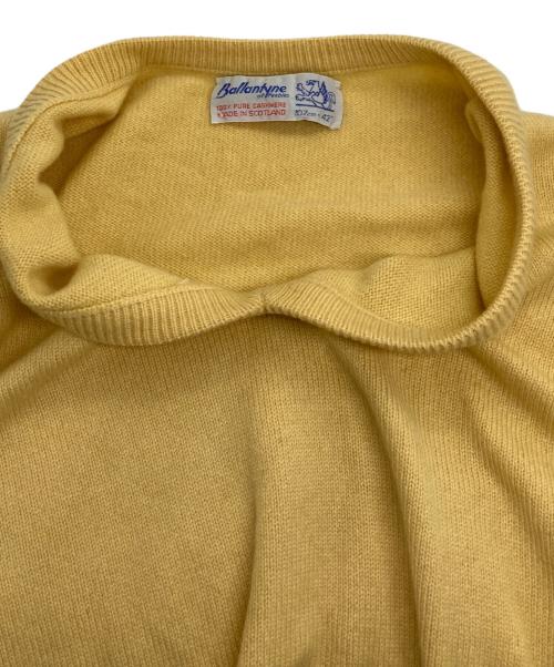 BALLANTYNE（バランタイン）BALLANTYNE (バランタイン) カシミヤVネックニット イエロー サイズ:42の古着・服飾アイテム