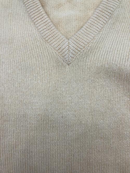 BALLANTYNE（バランタイン）BALLANTYNE (バランタイン) カシミヤVネックニット イエロー サイズ:42の古着・服飾アイテム