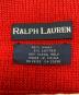 中古・古着 RALPH LAUREN (ラルフローレン) ポロベア ウールマフラー レッド：10000円