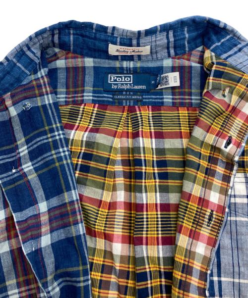 POLO RALPH LAUREN（ポロ・ラルフローレン）POLO RALPH LAUREN (ポロ・ラルフローレン) クレイジーパターンチェックシャツ マルチカラー サイズ:Ｍの古着・服飾アイテム