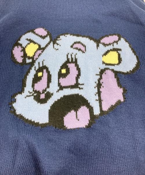 Candy Stripper（キャンディーストリッパー）Candy Stripper (キャンディーストリッパー) CND PATCHWORK BEAR ニット ネイビー サイズ:SIZE 2の古着・服飾アイテム