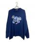 Candy Stripper（キャンディーストリッパー）の古着「CND PATCHWORK BEAR ニット」｜ネイビー