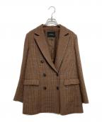 green label relaxingグリーンレーベルリラクシング）の古着「FM メリーノ ダブル ブレスト ジャケット」｜ブラウン