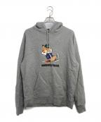 maison kitsuneメゾンキツネ）の古着「DRESSED FOX RELAXEDプルオーバーパーカー」｜グレー