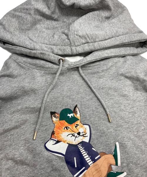 maison kitsune（メゾンキツネ）maison kitsune (メゾンキツネ) DRESSED FOX RELAXEDプルオーバーパーカー グレー サイズ:Ｍの古着・服飾アイテム