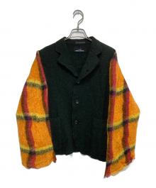tricot COMME des GARCONS（トリココムデギャルソン）の古着「90ｓ チェック切替ウールジャケット」｜マルチカラー