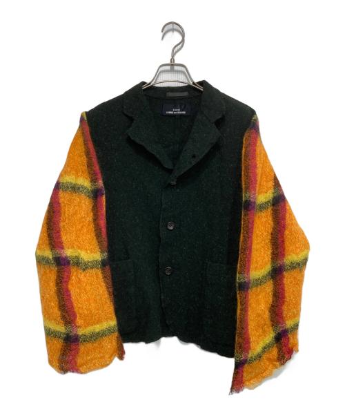 tricot COMME des GARCONS（トリココムデギャルソン）tricot COMME des GARCONS (トリココムデギャルソン) 90ｓ チェック切替ウールジャケット マルチカラー サイズ:-の古着・服飾アイテム