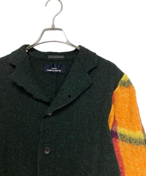 tricot COMME des GARCONS（トリココムデギャルソン）tricot COMME des GARCONS (トリココムデギャルソン) 90ｓ チェック切替ウールジャケット マルチカラー サイズ:-の古着・服飾アイテム