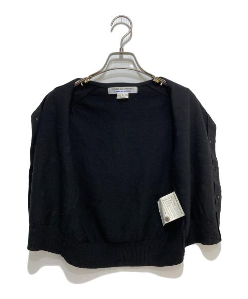 COMME des GARCONS COMME des GARCONS（コムデギャルソン コムデギャルソン）COMME des GARCONS COMME des GARCONS (コムデギャルソン コムデギャルソン) ドットビーズS/Sカーディガン ブラック サイズ:Sの古着・服飾アイテム