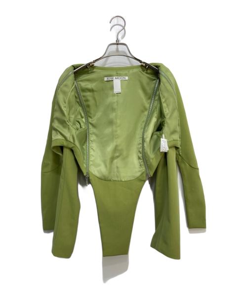 JOSE MOON（ジョゼムーン）JOSE MOON (ジョゼムーン) ZIP OPEN SHOULDER JACKET 黄緑 サイズ:FREEの古着・服飾アイテム