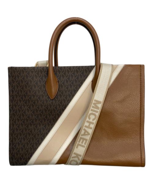 MICHAEL KORS（マイケル・コース）MICHAEL KORS (マイケル・コース) ミレラ 2WAY バッグ ブラウンの古着・服飾アイテム