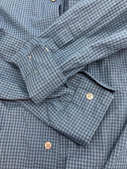 STEVEN ALAN（スティーブンアラン）STEVEN ALAN (スティーブンアラン) SOKTAS チェック レギュラーカラー シャツ ブルー サイズ:Sの古着・服飾アイテム