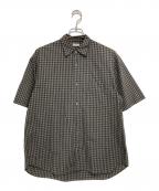 STEVEN ALANスティーブンアラン）の古着「60 シボ チェック ALINE LOOSE CASUAL」｜ブラック