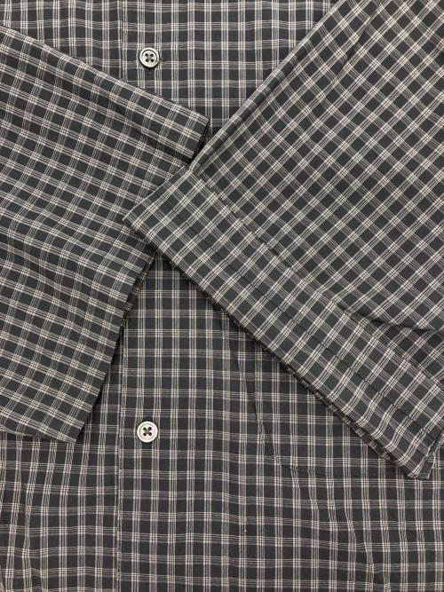 STEVEN ALAN（スティーブンアラン）STEVEN ALAN (スティーブンアラン) 60 シボ チェック ALINE LOOSE CASUAL ブラック サイズ:Sの古着・服飾アイテム