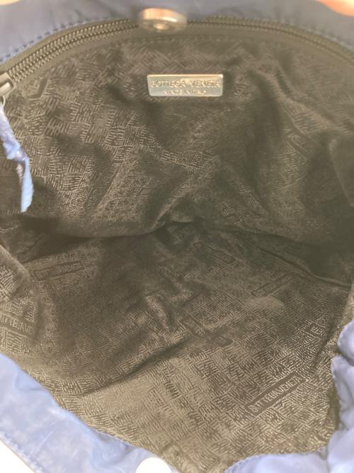 BOTTEGA VENETA（ボッテガベネタ）BOTTEGA VENETA (ボッテガベネタ) ナイロントートバッグ ネイビーの古着・服飾アイテム