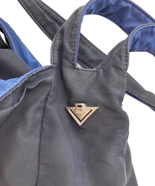 BOTTEGA VENETA（ボッテガベネタ）BOTTEGA VENETA (ボッテガベネタ) ナイロントートバッグ ネイビーの古着・服飾アイテム