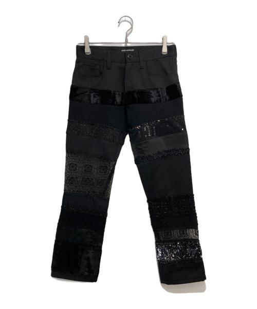 JUNYA WATANABE COMME des GARCONS（(ジュンヤワタナベ コムデギャルソン）JUNYA WATANABE COMME des GARCONS ((ジュンヤワタナベ コムデギャルソン) 異素材切替パンツ ブラック サイズ:XSの古着・服飾アイテム
