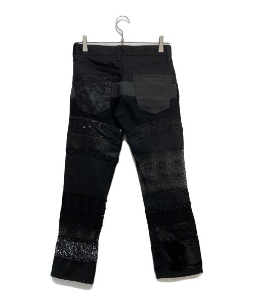 JUNYA WATANABE COMME des GARCONS（(ジュンヤワタナベ コムデギャルソン）JUNYA WATANABE COMME des GARCONS ((ジュンヤワタナベ コムデギャルソン) 異素材切替パンツ ブラック サイズ:XSの古着・服飾アイテム