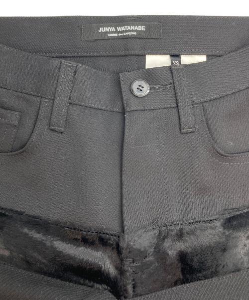 JUNYA WATANABE COMME des GARCONS（(ジュンヤワタナベ コムデギャルソン）JUNYA WATANABE COMME des GARCONS ((ジュンヤワタナベ コムデギャルソン) 異素材切替パンツ ブラック サイズ:XSの古着・服飾アイテム