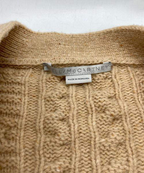 STELLA McCARTNEY（ステラマッカートニー）STELLA McCARTNEY (ステラマッカートニー) エコファーケーブルロングⅤネックカーディガン ベージュ サイズ:36の古着・服飾アイテム