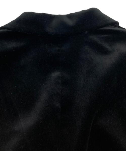 GUCCI（グッチ）GUCCI (グッチ) レザーラペルベルベットジャケット ブラック サイズ:42の古着・服飾アイテム