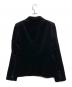 GUCCI (グッチ) レザーラペルベルベットジャケット ブラック サイズ:42：30000円