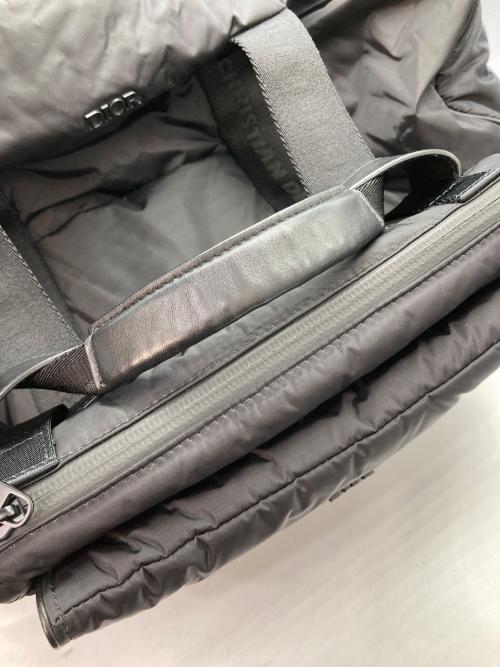 Dior（ディオール）Dior (ディオール) サドルポーチ付きボストンバッグ ブラックの古着・服飾アイテム