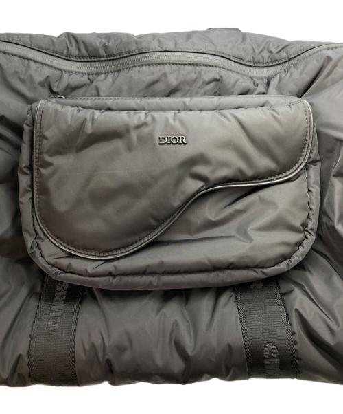 Dior（ディオール）Dior (ディオール) サドルポーチ付きボストンバッグ ブラックの古着・服飾アイテム