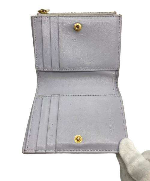 BOTTEGA VENETA（ボッテガベネタ）BOTTEGA VENETA (ボッテガベネタ) カセットスモール二つ折りウォレット パープルの古着・服飾アイテム