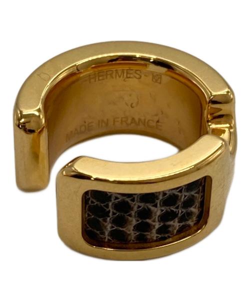 HERMES（エルメス）HERMES (エルメス) オランプリザード PM ゴールドイヤーカフの古着・服飾アイテム