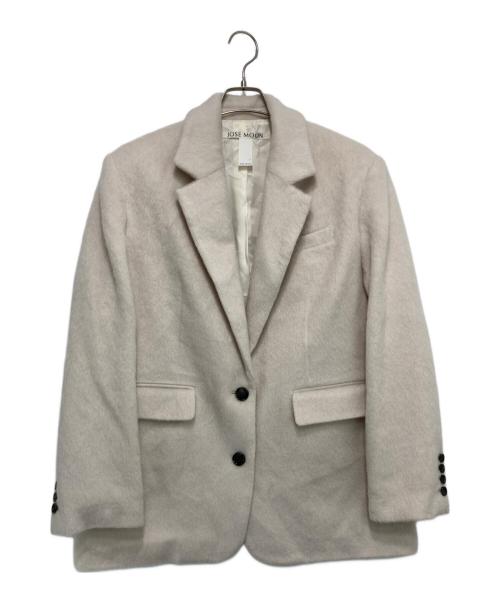 JOSE MOON（ジョゼムーン）JOSE MOON (ジョゼムーン) MOHAIR SHAGGY JACKET ホワイト サイズ:36の古着・服飾アイテム