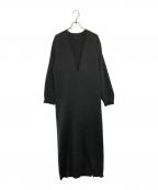 JOSE MOONジョゼムーン）の古着「DEEP V KNIT DRESS」｜グレー