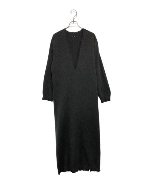 JOSE MOON（ジョゼムーン）JOSE MOON (ジョゼムーン) DEEP V KNIT DRESS グレー サイズ:FREEの古着・服飾アイテム