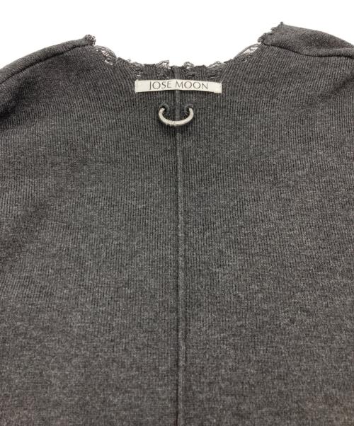 JOSE MOON（ジョゼムーン）JOSE MOON (ジョゼムーン) DEEP V KNIT DRESS グレー サイズ:FREEの古着・服飾アイテム