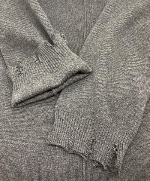 JOSE MOON（ジョゼムーン）JOSE MOON (ジョゼムーン) DEEP V KNIT DRESS グレー サイズ:FREEの古着・服飾アイテム