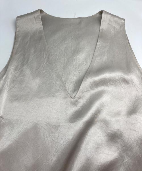 JOSE MOON（ジョゼムーン）JOSE MOON (ジョゼムーン) ACETATE LEANN DRESS ベージュ サイズ:36の古着・服飾アイテム