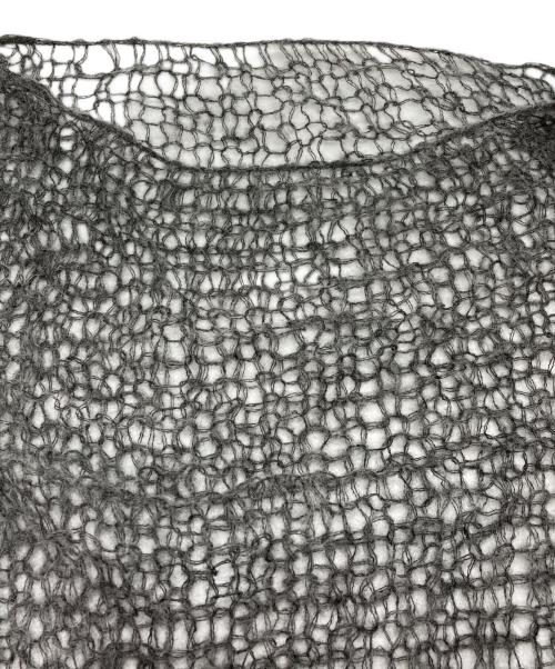 JOSE MOON（ジョゼムーン）JOSE MOON (ジョゼムーン) MOHAIR HOLEDROP KNIT グレー サイズ:FREEの古着・服飾アイテム