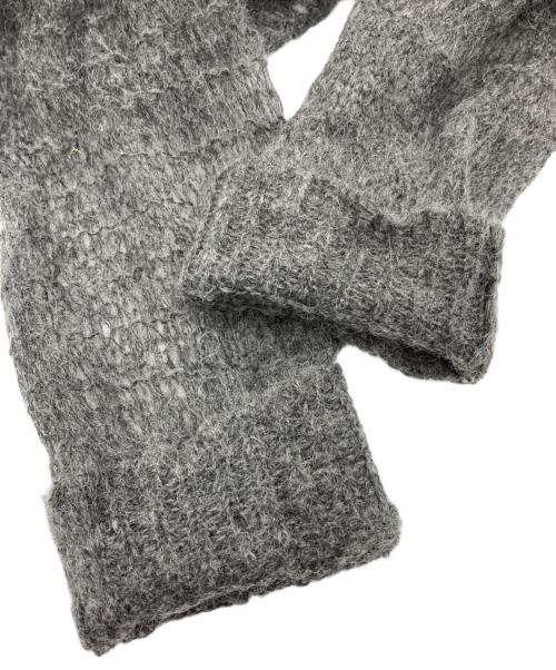 JOSE MOON（ジョゼムーン）JOSE MOON (ジョゼムーン) MOHAIR HOLEDROP KNIT グレー サイズ:FREEの古着・服飾アイテム