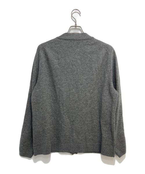 Acne studios（アクネ ストゥディオズ）Acne studios (アクネ ストゥディオズ) フェイスパッチニットカーディガン グレー サイズ:Ｍの古着・服飾アイテム