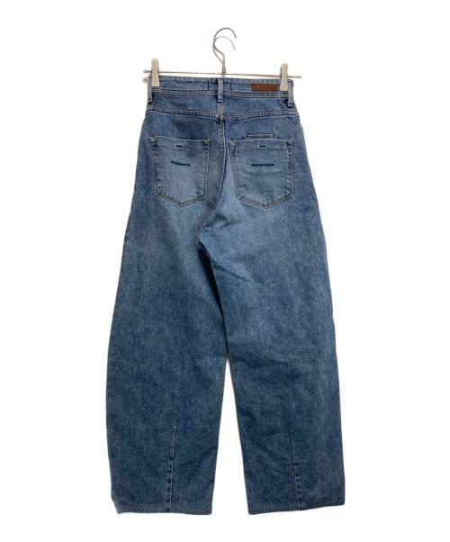 YANUK（ヤヌーク）YANUK (ヤヌーク) LAURA カーブテーパードデニムパンツ インディゴ サイズ:W23の古着・服飾アイテム