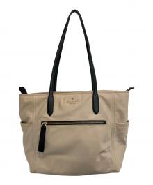 Kate Spade（ケイトスペード）の古着「チェルシー カラーブロック トート」｜ベージュ