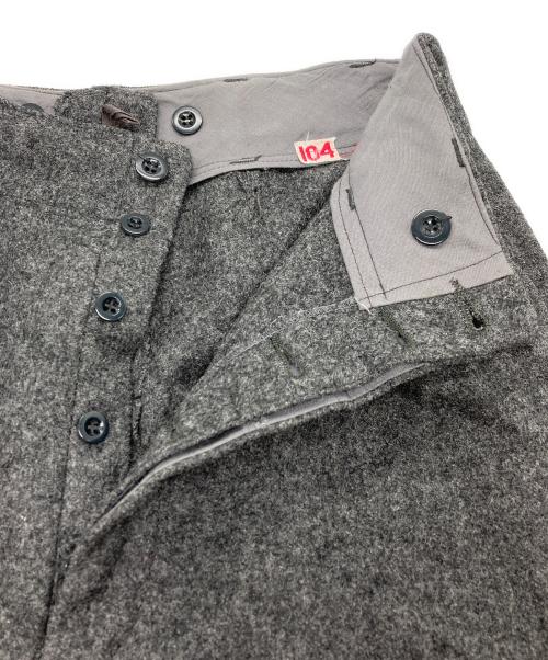 vintage miritary（ヴィンテージ ミリタリー）vintage miritary (ヴィンテージ ミリタリー) 60'sウールメルトンパンツ グレー サイズ:104の古着・服飾アイテム