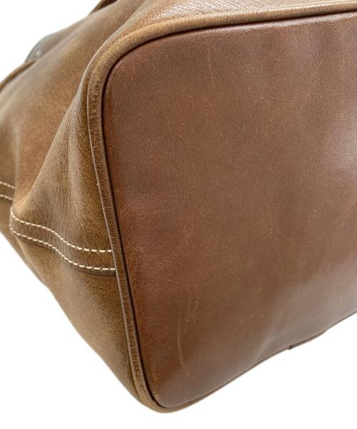 COACH（コーチ）COACH (コーチ) 巾着ショルダーバッグ ブラウンの古着・服飾アイテム