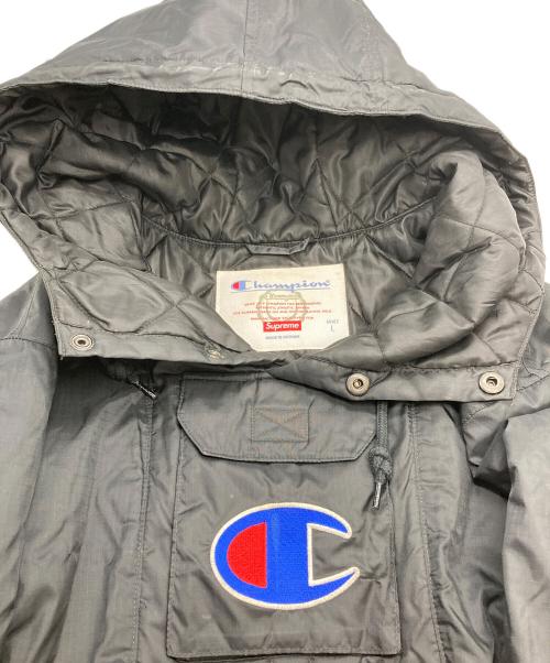 Champion（チャンピオン）Champion (チャンピオン) SUPREME (シュプリーム) 18SS Pullover Parka ブラック サイズ:Lの古着・服飾アイテム
